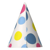 Polka-Punktmuster Partyhütchen (Rückseite)
