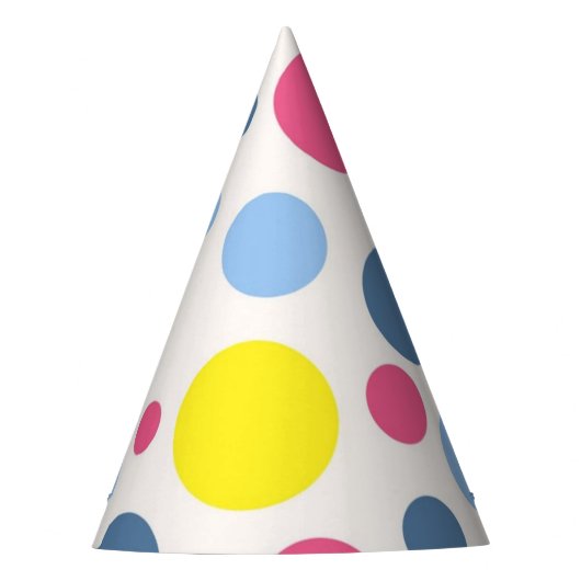 Polka-Punktmuster Partyhütchen (Vorderseite)