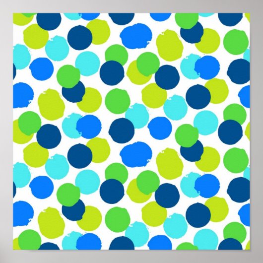 Polka-Punktmuster Poster (Vorne)