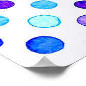 Polka-Punktmuster Poster (Ecke)