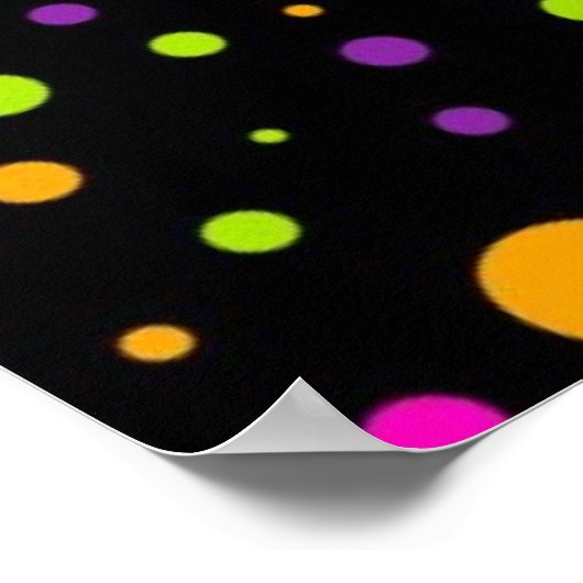 Polka-Punktmuster Poster (Ecke)