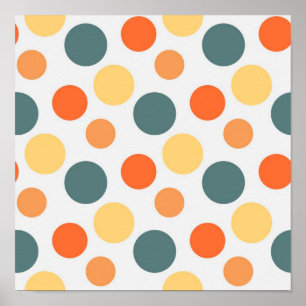 Polka-Punktmuster Poster