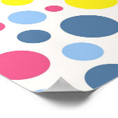 Polka-Punktmuster Poster (Ecke)