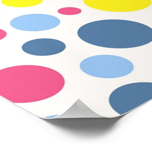 Polka-Punktmuster Poster (Ecke)