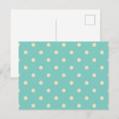 Polka-Punktmuster Postkarte (Vorne/Hinten)