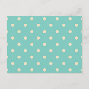 Polka-Punktmuster Postkarte
