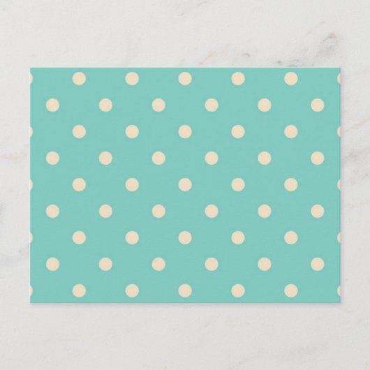 Polka-Punktmuster Postkarte (Vorderseite)