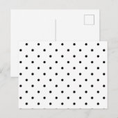 Polka-Punktmuster Postkarte (Vorne/Hinten)