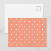 Polka-Punktmuster Postkarte (Vorne/Hinten)