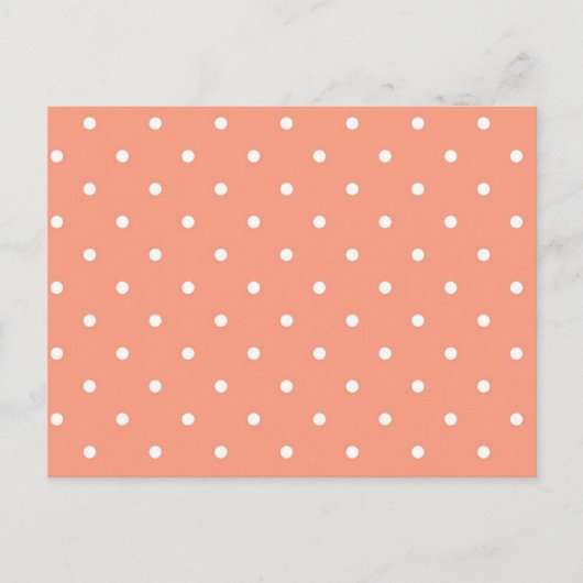 Polka-Punktmuster Postkarte (Vorderseite)