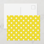 Polka-Punktmuster Postkarte (Vorne/Hinten)