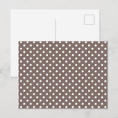 Polka-Punktmuster Postkarte (Vorne/Hinten)