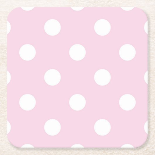 Polka-Punktmuster Rechteckiger Pappuntersetzer (Vorderseite)