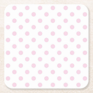 Polka-Punktmuster Rechteckiger Pappuntersetzer