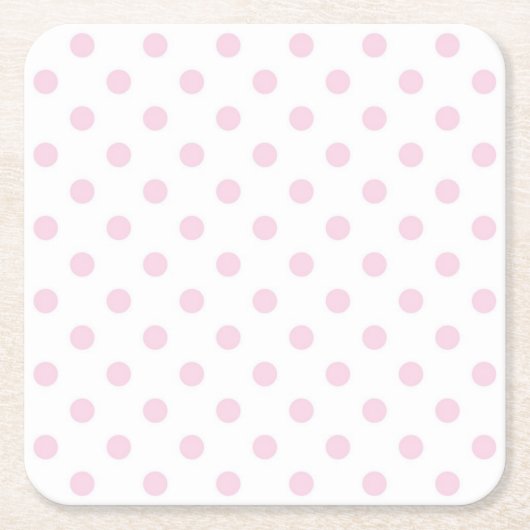 Polka-Punktmuster Rechteckiger Pappuntersetzer (Vorderseite)