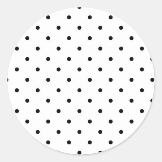Polka-Punktmuster Runder Aufkleber (Vorderseite)