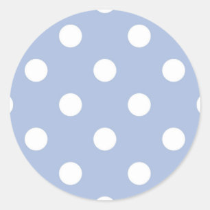 Polka-Punktmuster Runder Aufkleber