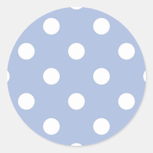 Polka-Punktmuster Runder Aufkleber (Vorderseite)