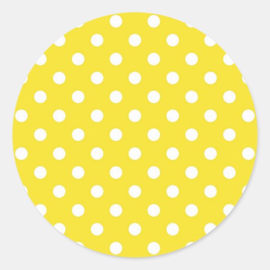 Polka-Punktmuster Runder Aufkleber (Vorderseite)