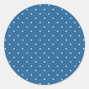 Polka-Punktmuster Runder Aufkleber