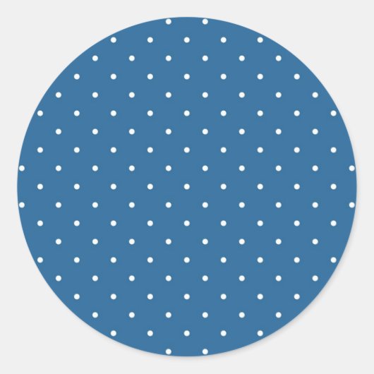 Polka-Punktmuster Runder Aufkleber (Vorderseite)