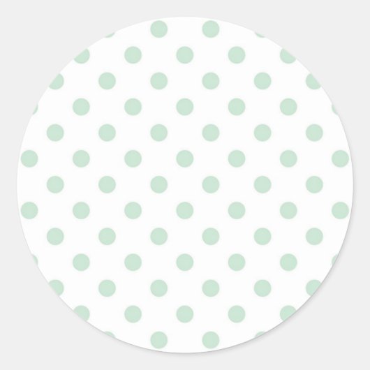 Polka-Punktmuster Runder Aufkleber (Vorderseite)