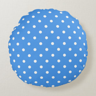 Polka-Punktmuster Rundes Kissen