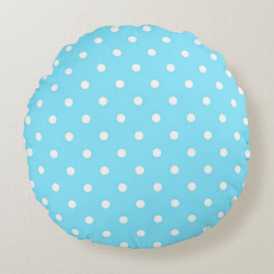 Polka-Punktmuster Rundes Kissen
