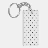 Polka-Punktmuster Schlüsselanhänger (Vorderseite links)