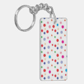 Polka-Punktmuster Schlüsselanhänger (Vorderseite links)