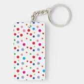 Polka-Punktmuster Schlüsselanhänger (Rückseite)