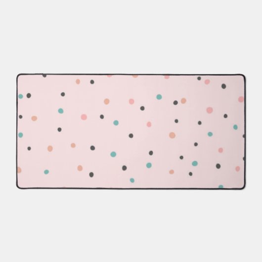 Polka-Punktmuster Schreibtischunterlage (Vorderseite)