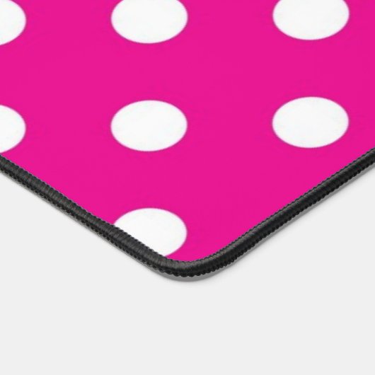Polka-Punktmuster Schreibtischunterlage (Ecke)