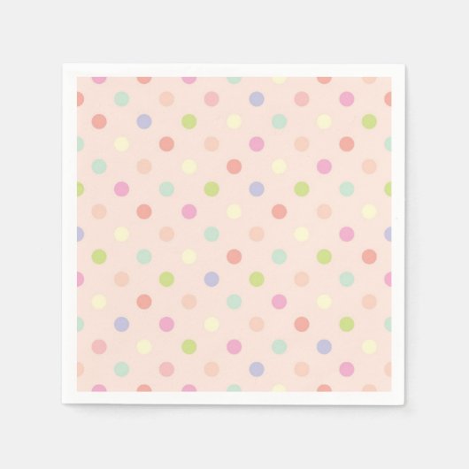 Polka-Punktmuster Serviette (Vorderseite)