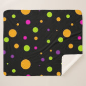 Polka-Punktmuster Sherpadecke (Vorderseite (Horizontal))