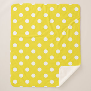 Polka-Punktmuster Sherpadecke