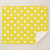 Polka-Punktmuster Sherpadecke (Vorderseite (Horizontal))