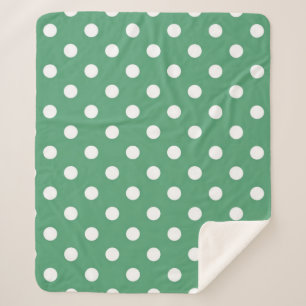 Polka-Punktmuster Sherpadecke