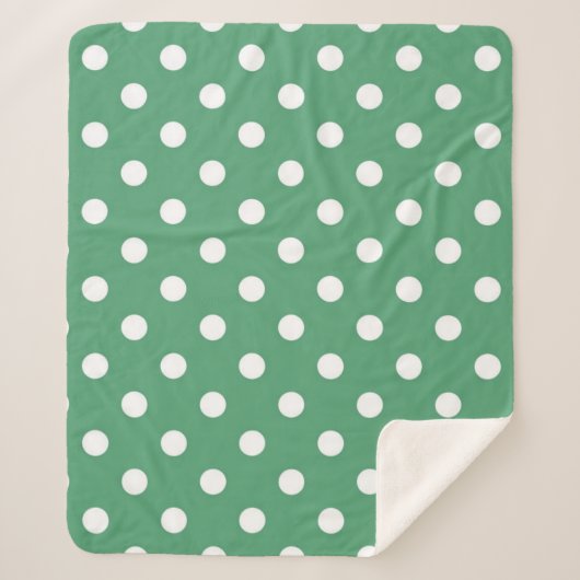 Polka-Punktmuster Sherpadecke (Vorderseite)