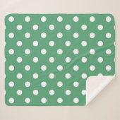Polka-Punktmuster Sherpadecke (Vorderseite (Horizontal))
