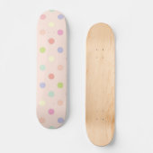 Polka-Punktmuster Skateboard (Vorderseite)