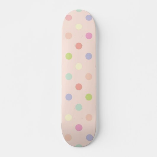 Polka-Punktmuster Skateboard (Vorne)
