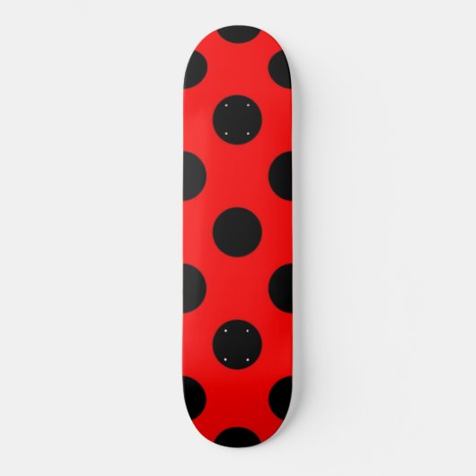 Polka-Punktmuster Skateboard (Vorderseite)