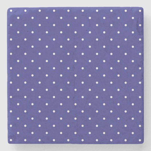 Polka-Punktmuster Steinuntersetzer (Vorderseite)