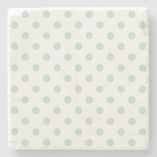 Polka-Punktmuster Steinuntersetzer (Vorderseite)