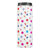 Polka-Punktmuster Thermosbecher (Rückseite)
