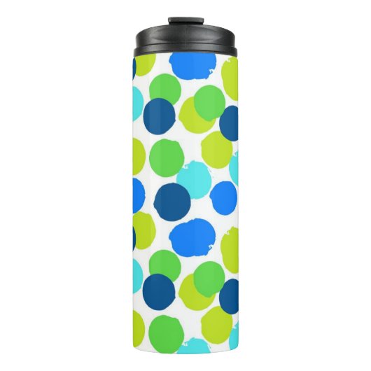 Polka-Punktmuster Thermosbecher (Vorderseite)