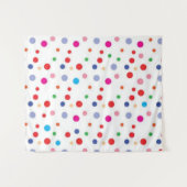 Polka-Punktmuster Wandteppich (Vorderseite (Horizontal))