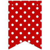 Polka-Punktmuster Wimpelkette (Zweite Fahne)
