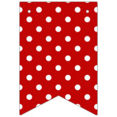 Polka-Punktmuster Wimpelkette (Erste Fahne)